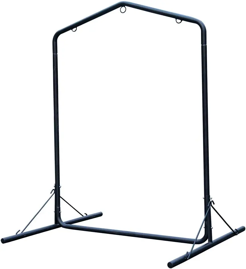 Outdoor Heavy Duty Coated Frame Hammock Swing Chair Stand Deluxe Steel Hammock Chair Stand