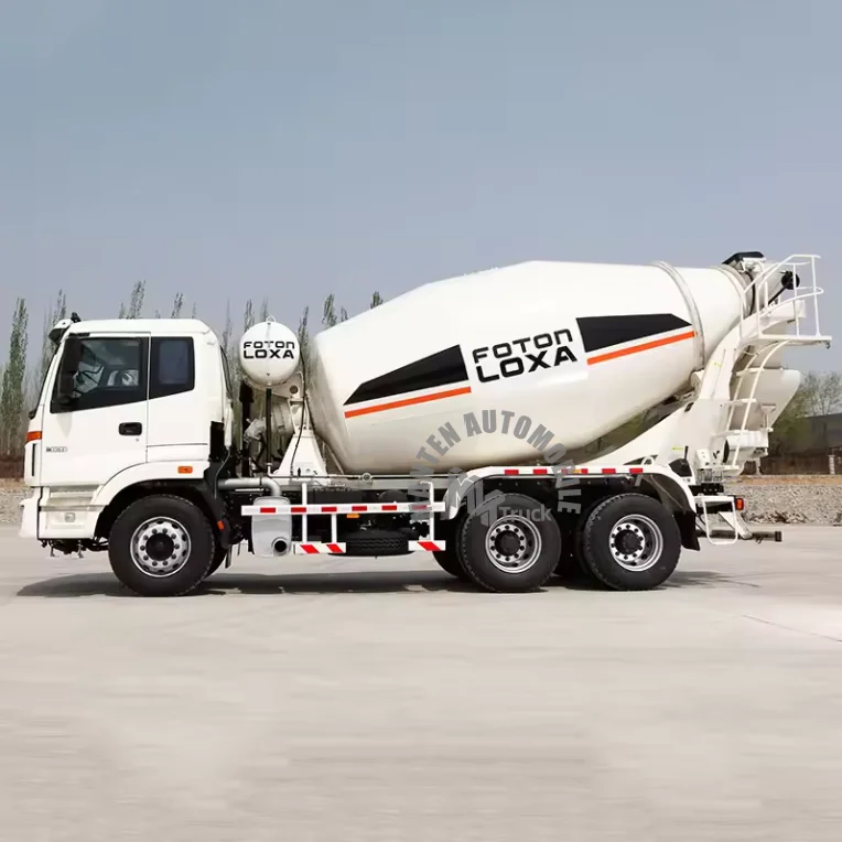 Foton 8 кубических 12 самовыгружающих бетономешалки для строительства