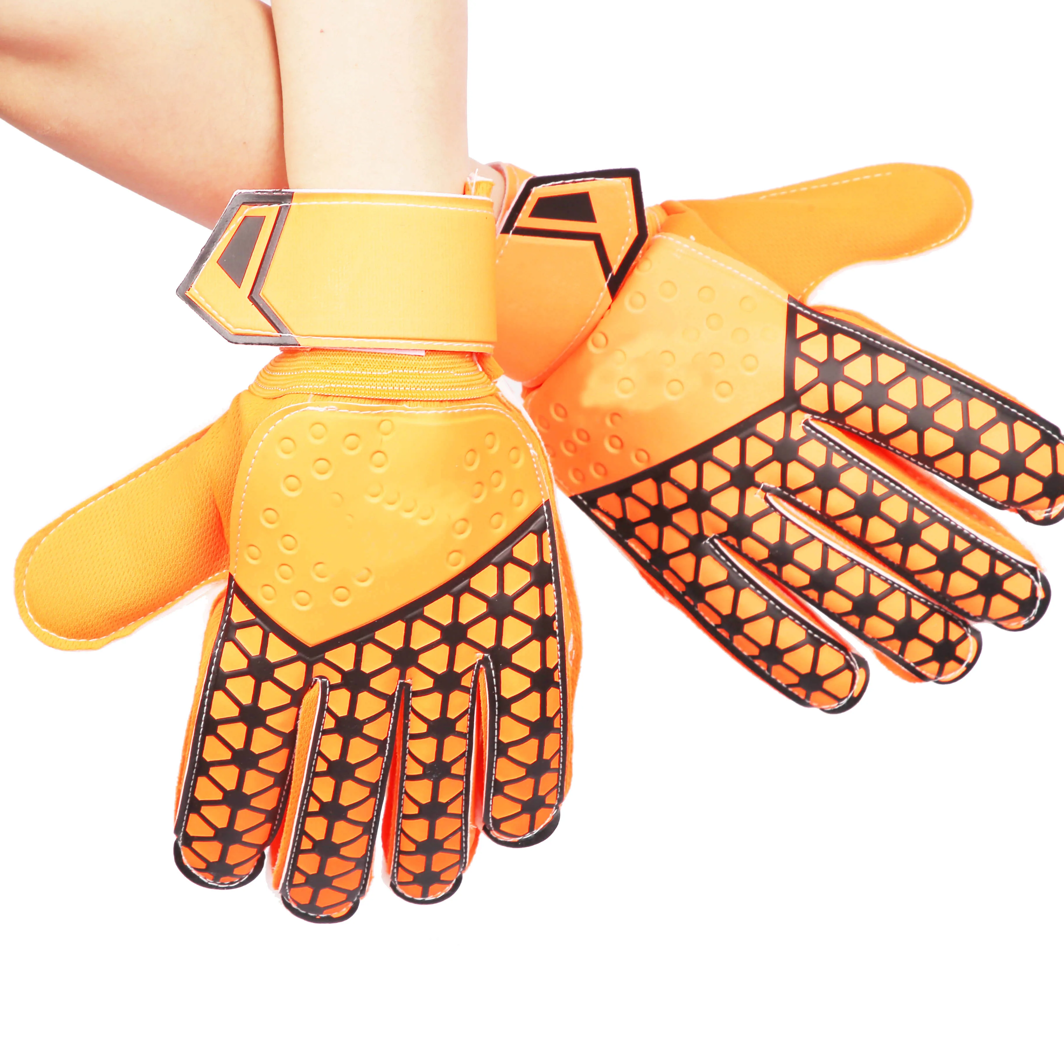 
Factory customized thickened latex gloves professional football goalkeeper gloves 