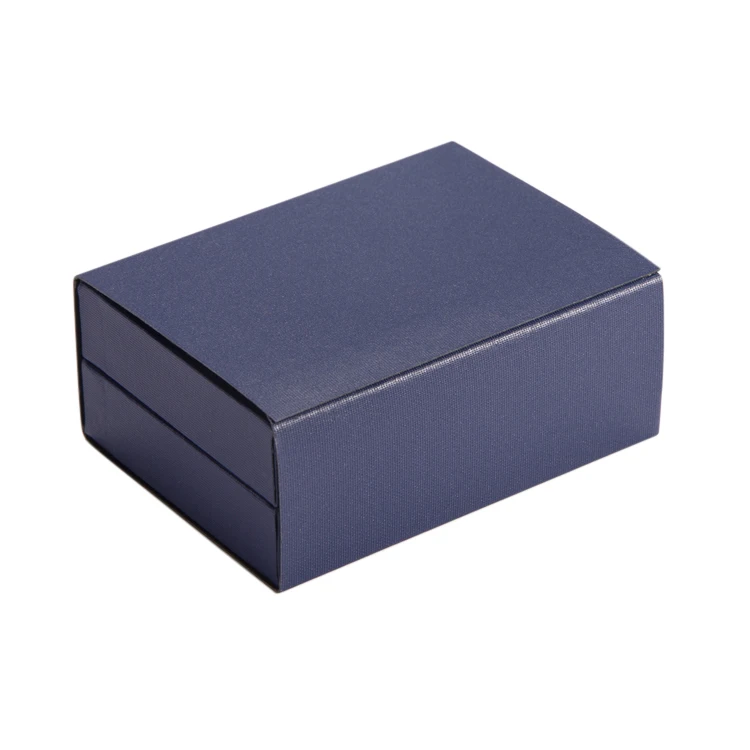 In Stock Blue Black Exquisite Double Cufflink Box With Heaven and Earth Box