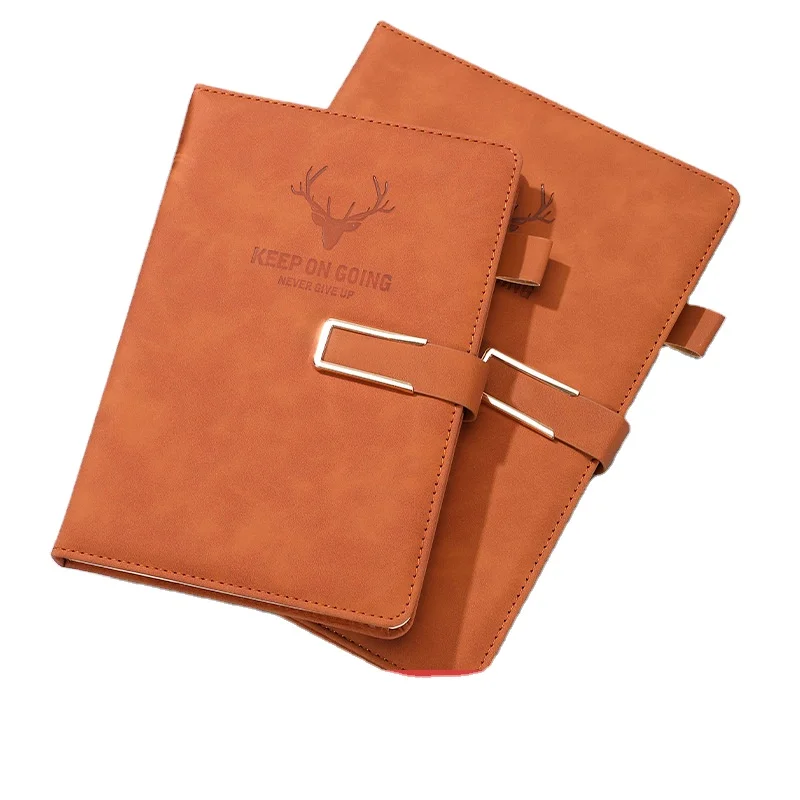 U-buckle simple art cortex thickened notepad creative a5 gift paper products wholesale pu notebook school notebook