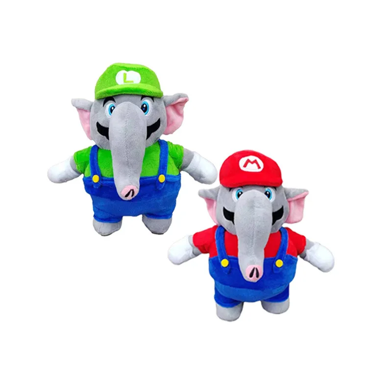 Custom Baby Kids Green Red big Noise Plush Toy Tanooki Mario Plush Toys