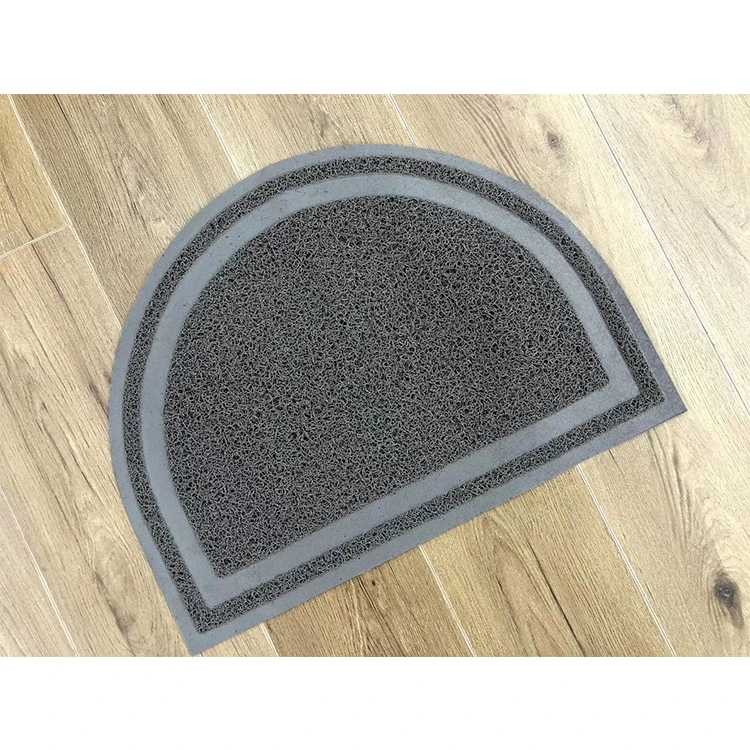 New creative design easy cleaning cute animal floor PVC coil cat pet mat cheap carpet