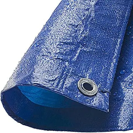 Blue Heavy Duty Waterproof Garage Tarpaulin Mats 6m 3m 18m 4m PErmanent Car Truck and Vehicle Wash Water Containment Mat