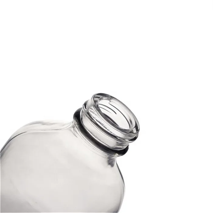 Berlin Packaging Food Grade Transparent Beer Bottle White Empty Coffee Beverage Juice Kombucha Glass Boston Round Bottle