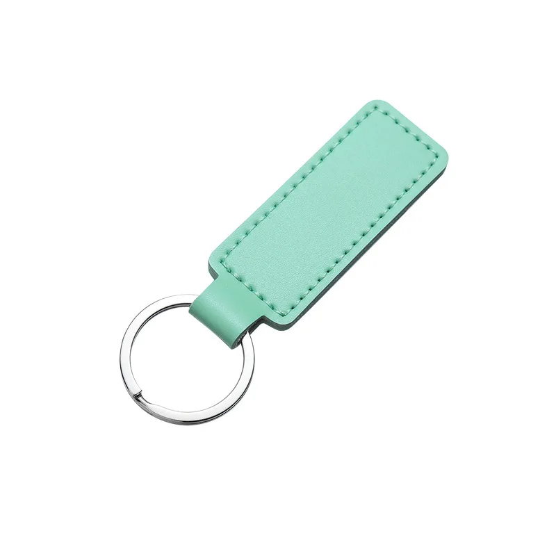 Wholesale Blank PU Leather Keychain  Custom Logo Leather Key Chain