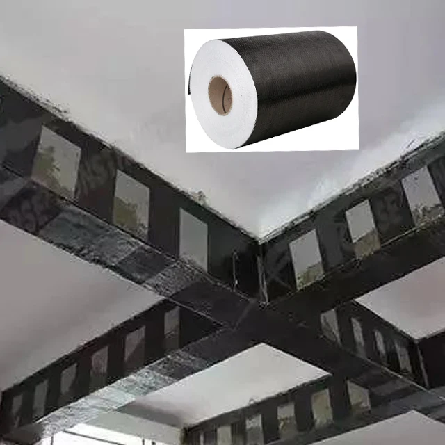 Unidirectional carbon fiber cloth 200g black woven fiber cloth industrial carbon fiber building reinforcement fabric