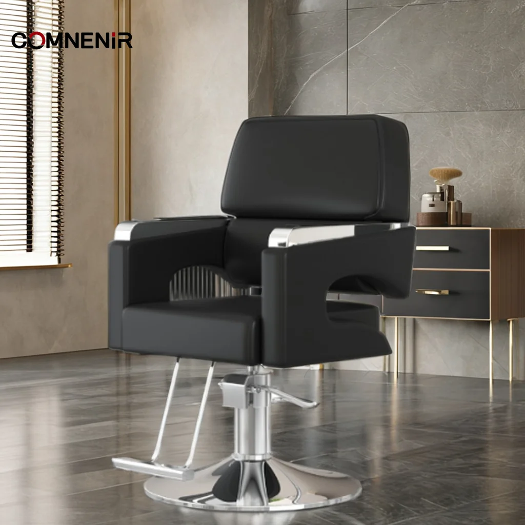 Factory wholesale luxury barber chair hair salon special lift can be put down hair chair net red hair salon stool cutting chair