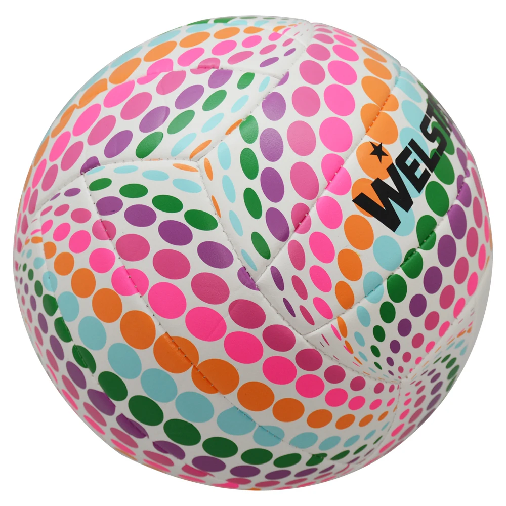 Leather Machine Volleyball Ball New Design Soft PVC Sewn Official Size 5 Colorful Children Tennis Girl Size 15 Rebolber 3 57
