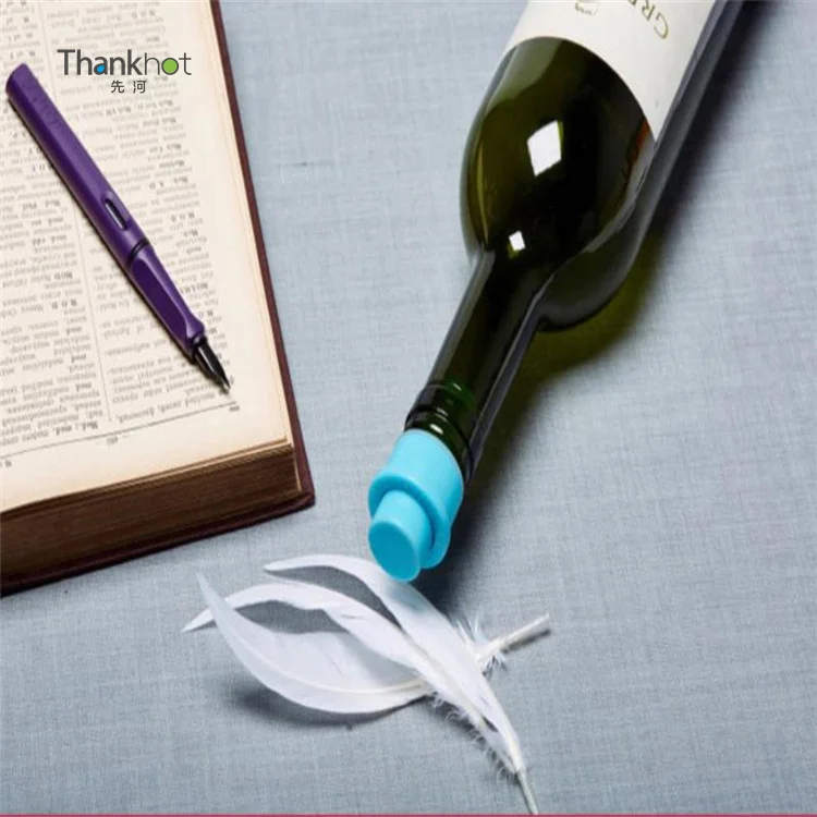 Thankhot Popular 24pcs in PDQ Set Press Pump Type Vacuum Red Wine Bottle Stopper Wine Savor Saver Wine Accessories