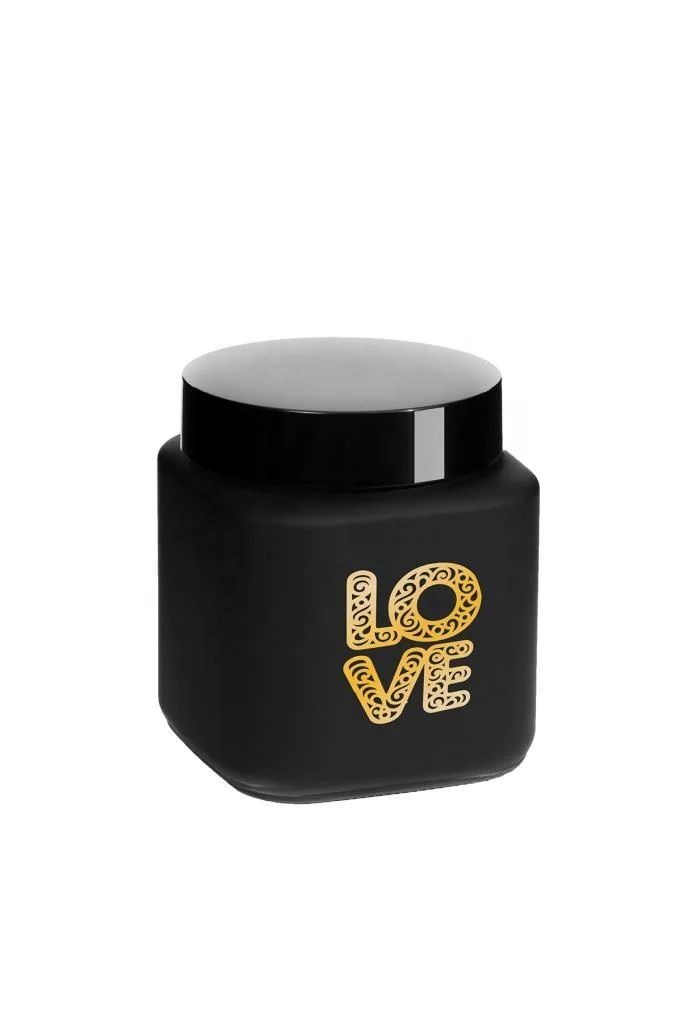 Best selling wholesale square glass jars waterproof glass storage jar with airtight lid high quality glass storage container 2lt