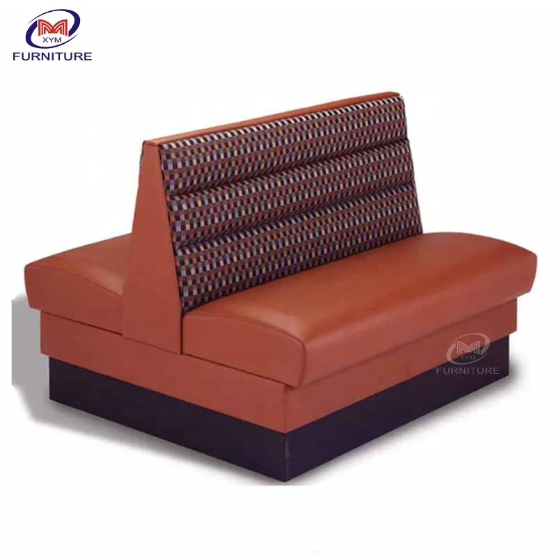 High quality comfortable restaurant leather restaurant curved sofa booth