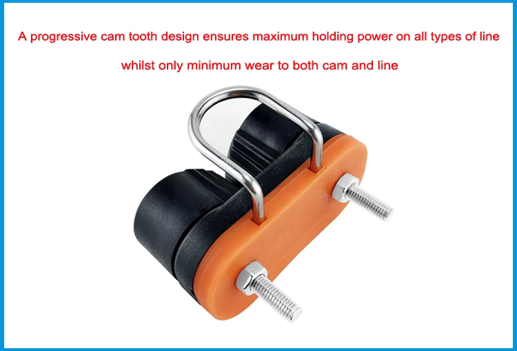 Composite 2 Row Matic Ball Bearing Cam Cleat with leading Ring Pilates Equipment     Boat Fast Entry Rope Wire Fairlead Sailing