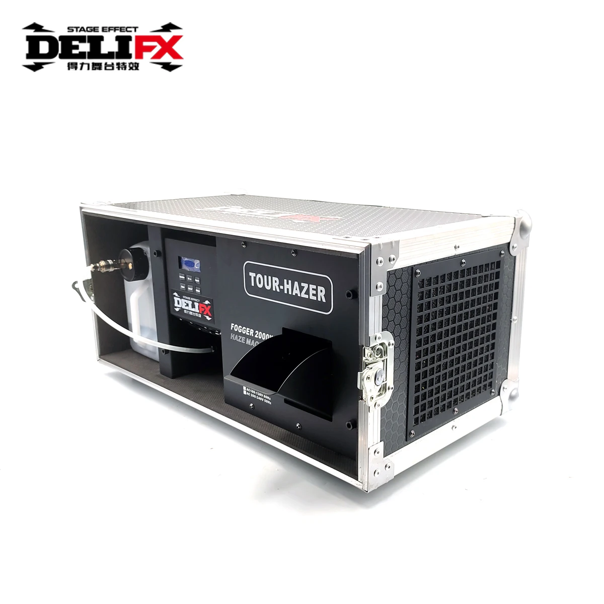 DELIFX built-in digital display 2000W haze machine DMX LCD with flight case userfriendly interface Misty Vibe mist machine DF-20