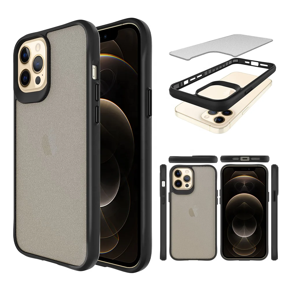 Высокозащитный чехол для смартфона iPhone 13, 12, 11, Xr, 8, 7, чехол для телефона из ТПУ и поликарбоната с углом для iPhone13 Pro Max, матовый чехол для телефона