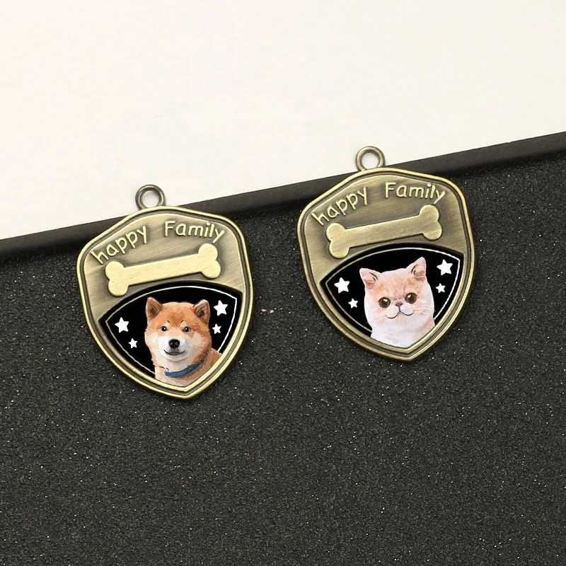 wholesale DIY Anti loss metal dog pendant dog tags stainless steel dogs id tags for engraving