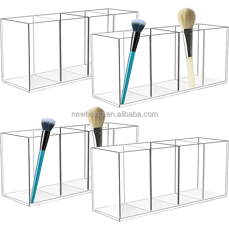 Acrylic Storage Box Office Use Organizers Holder Four-Style Compartment Storage Box