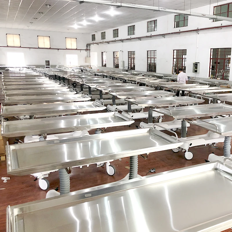 MN-YD006 Hospital Patient ABS Patient Transfer Trolley Hydraulic Corpse Stretcher