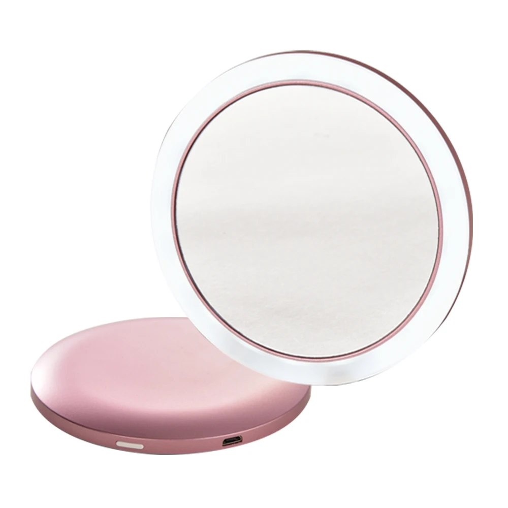 Wholesale LED Fashion Cosmetic Mirror Travel Pocket Makeup Mirror