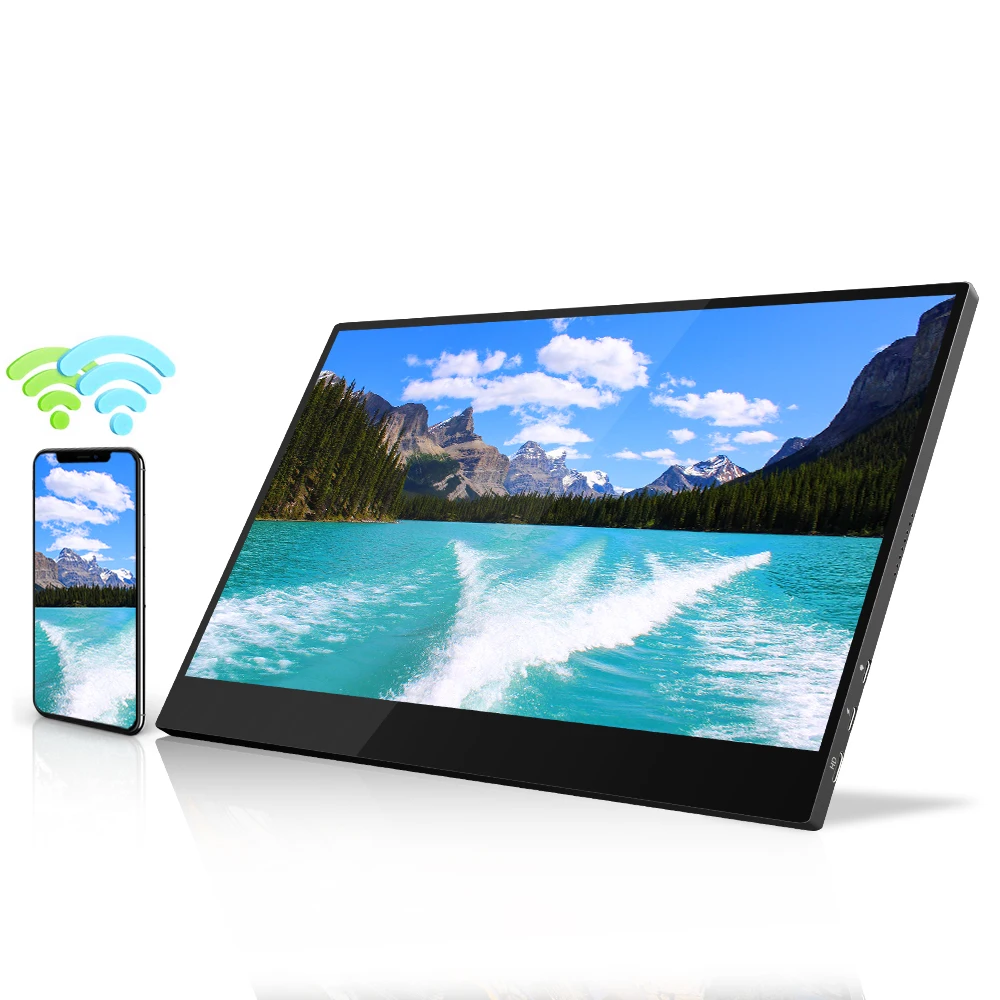 Wifi Usb3.1 Usb Type-c Odm Laptop U&ltra Thin Fhd Gaming Speaker Silver 1080p Screen Capacitive Oem Portable Monitor