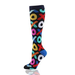 Hot Sale Fashion Cute Compression Socks Unisex Geometric Cherry Slimming Fun Socks