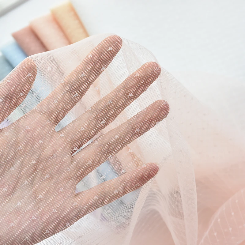 Wholesale Tulle Fabric Tutu Nylon Tulle Lace Mesh Fabric Children Women Garment Material Soft Tulle Fabric For Dresses