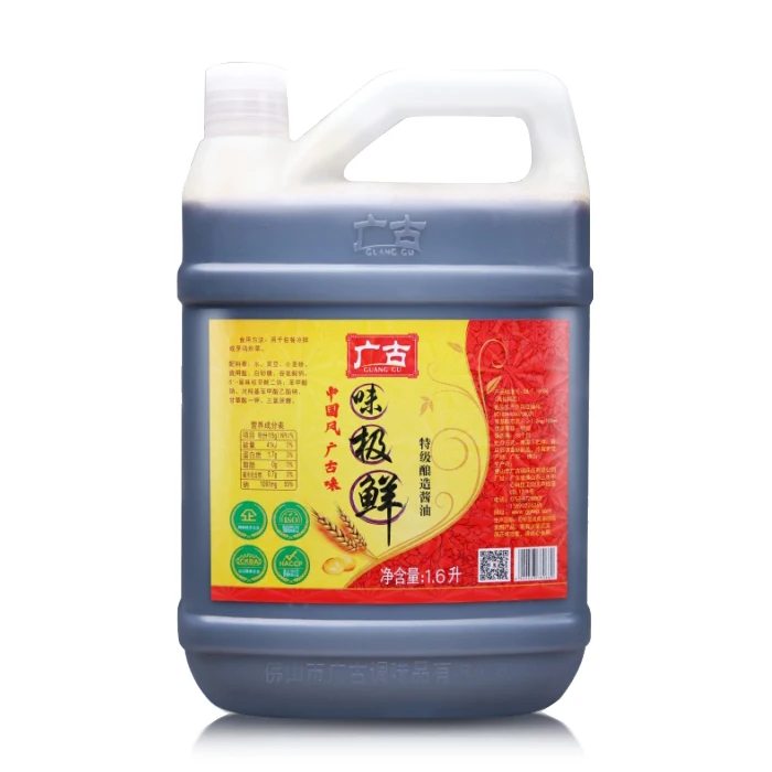 Amino Acid Nitrogen Content 1.26 Tamari Soy Sauce High Quality Control Seasonings 1.6L