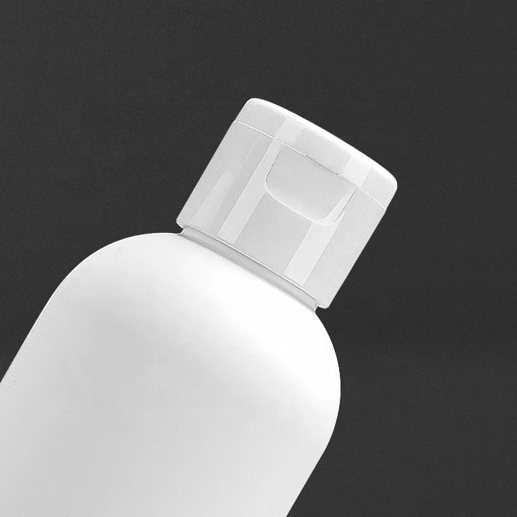 250ml 300ml 380ml 400ml 500ml Plastic Empty Bottles Soft Touch Matte White Packaging Flip Cap HDPE Bottle