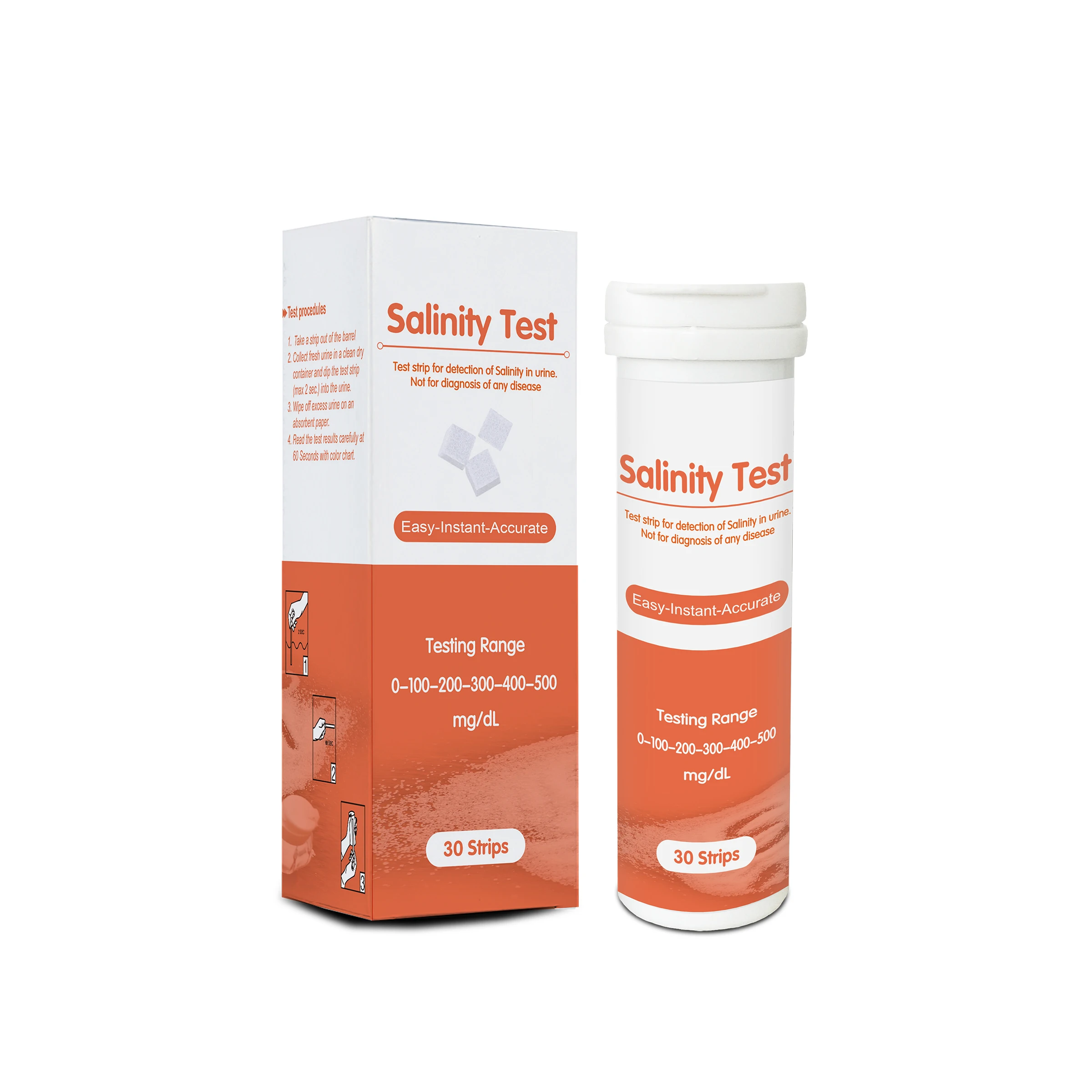 Urinalysis Chemical Reagent Strips Urine Salt Test Sodium Salinity