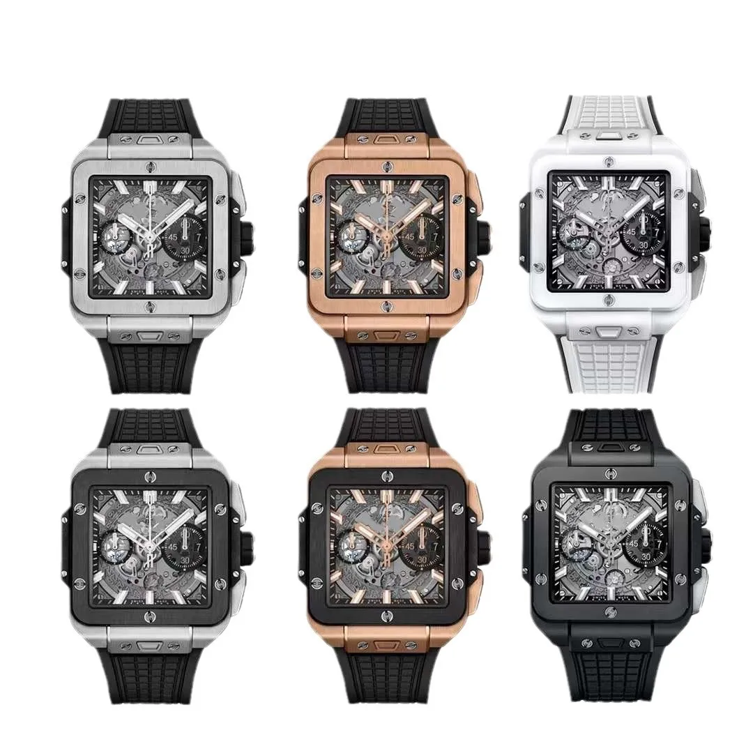 Оптовая продажа деловые часы крупные производители Seiko циферблат указатель из нержавеющей стали резиновая Пряжка шарм 20 мм