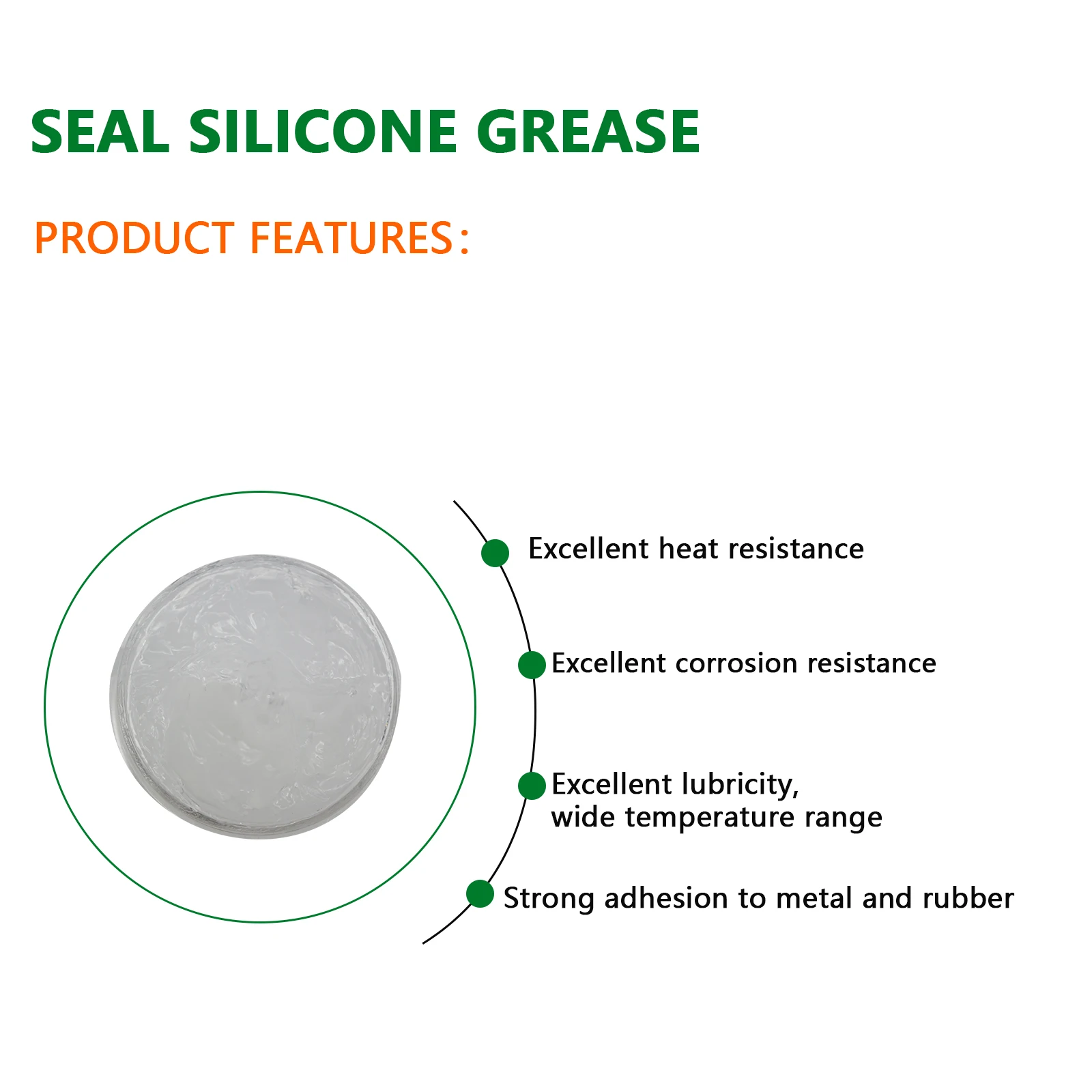 Food grade sealing silicone grease white translucent grease spark plug sealing grease