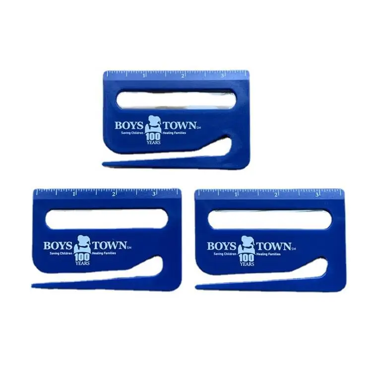 Популярные 3-в-1 канцелярский нож с увеличительным стеклом пластиковый канцелярский нож с зеркалом заднего вида весы изготовленным на заказ логосом