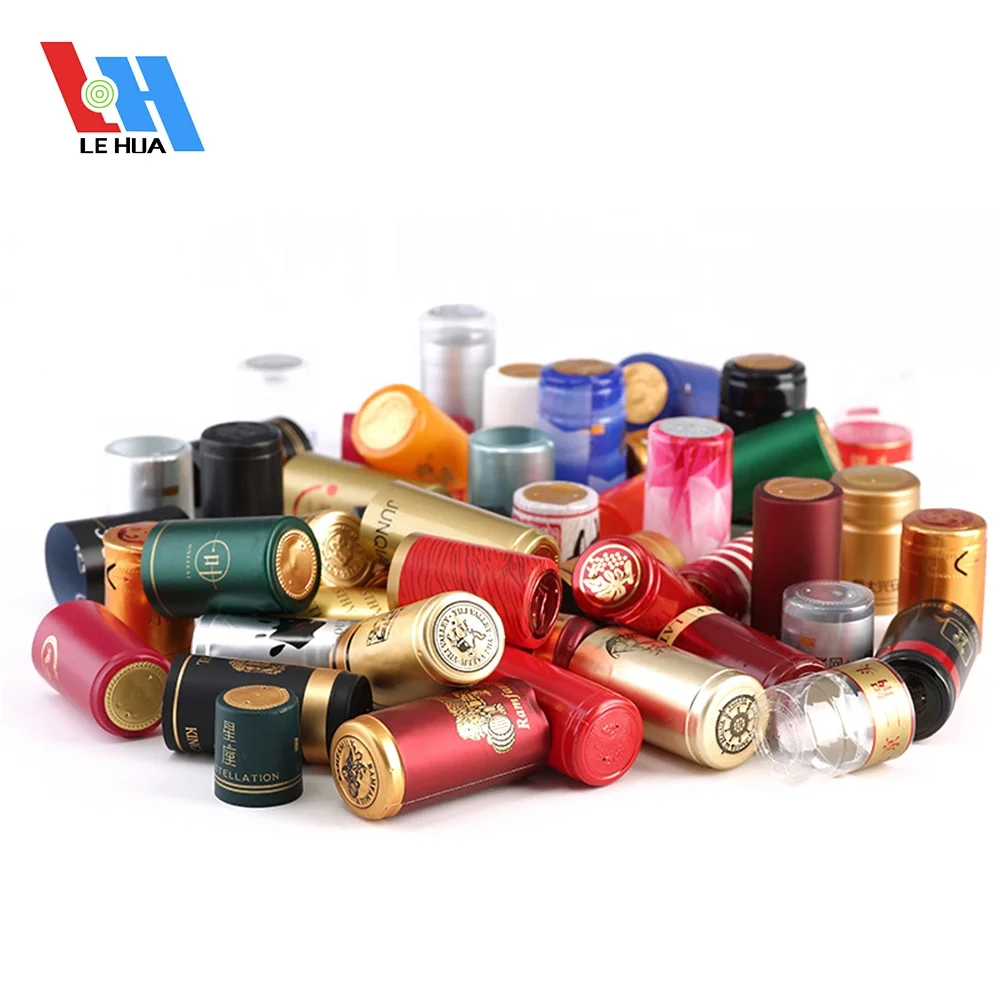 Heat Shrink Champagne Capsule Container Shrink Wrap Whisky Bottle Tops for Wine PVC shrink capsule