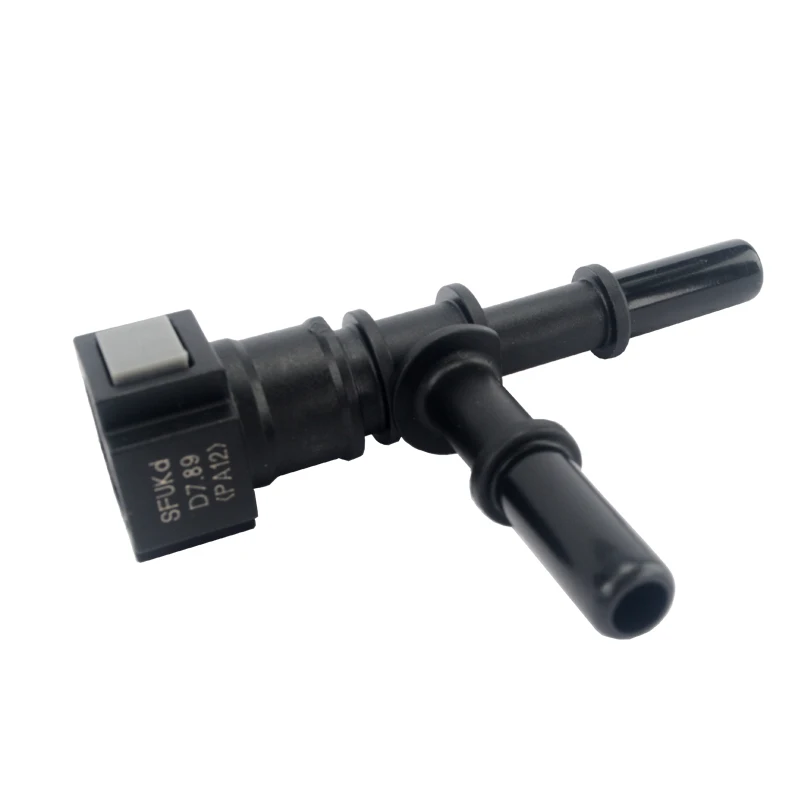 Automobile Denso Fuel Injection Pump Nylon Fuel Hose Fittings, 3 Way Tube Connector For Auto Engine Female Pipe Plastic Fitting