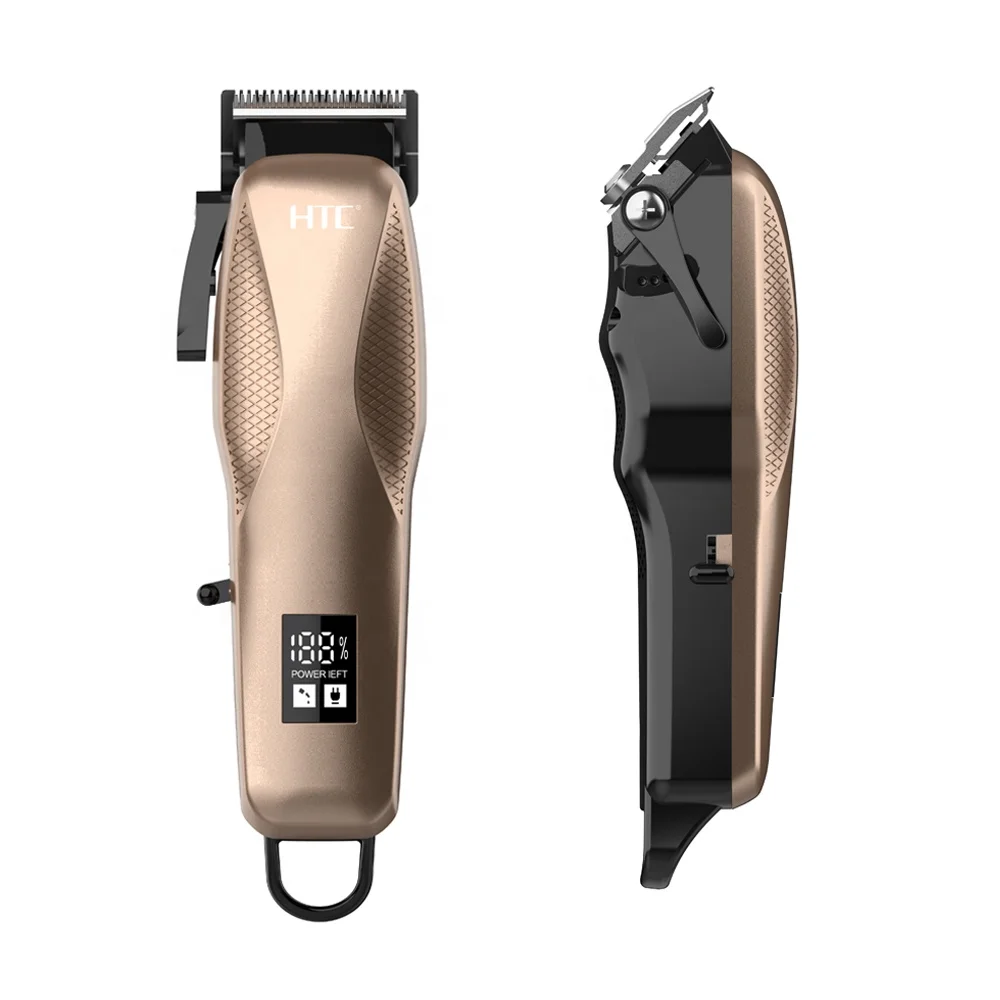 HTC AT-706 Factory Barber Anti-Shock Protection Motor Low Noise Machine Electric Professional Hair Cutting Trimmer Clippers