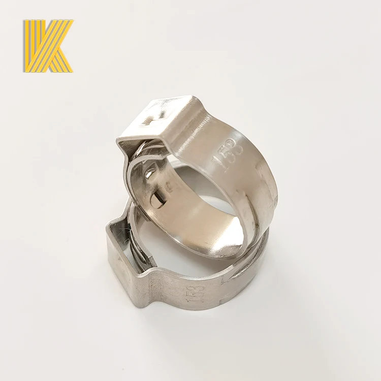 SS304 one ear hose clip stainless steel single ear hose clamp for beer machine