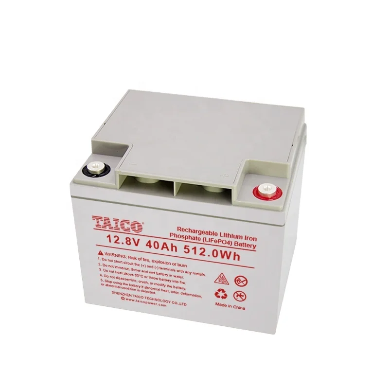 
12V 40Ah LifePO4 Battery Pack 12.8V 40Ah backup power bank for Solar Panel Storage Energy 