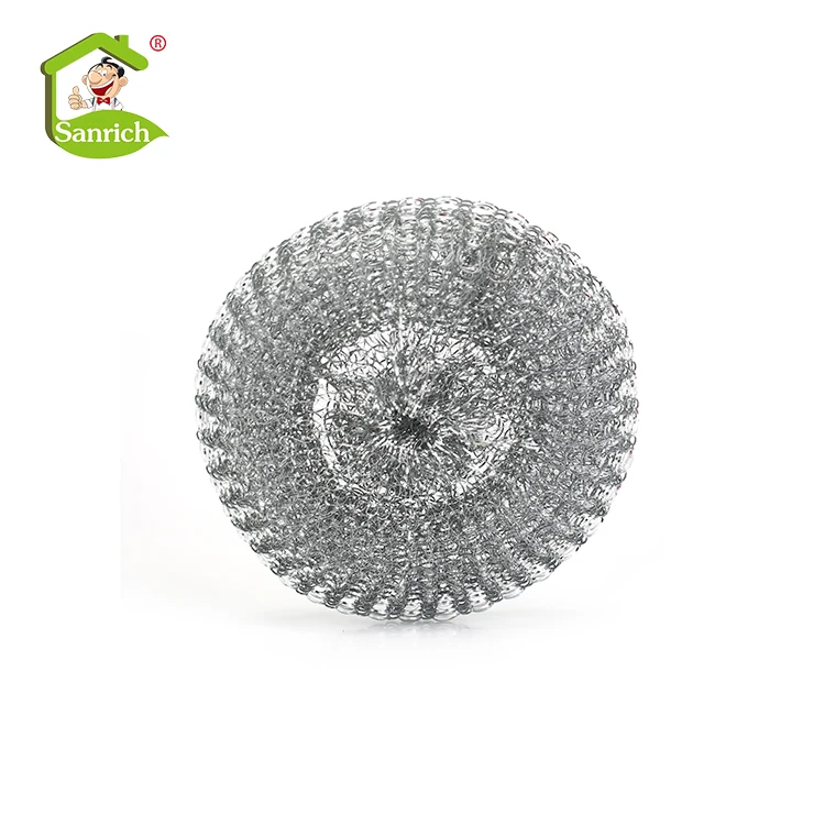 Galvanised metal mesh scourer for Kitchen and pot cleaning