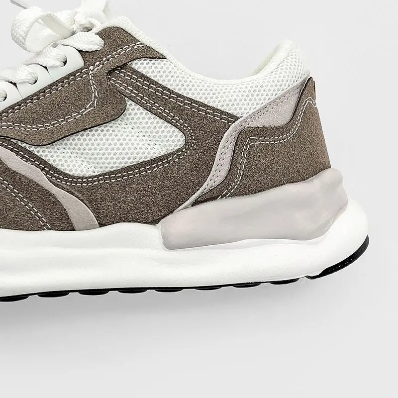 Factory price walking chunky platform sneakers lace-up cheap men sport shoes