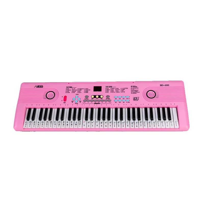 Cheap Price Portable Electric Piano Keyboard LCD Screen Low MOQ Compact 61 Key Keyboard Piano With 16 Tones