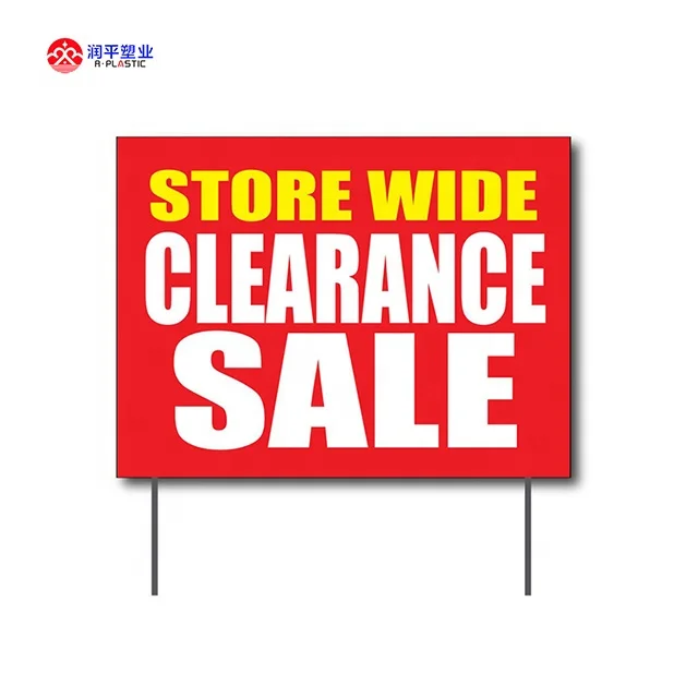 High Quality  UV Printed Waterproof Feature  Outdoor Yard Sign Board bill board