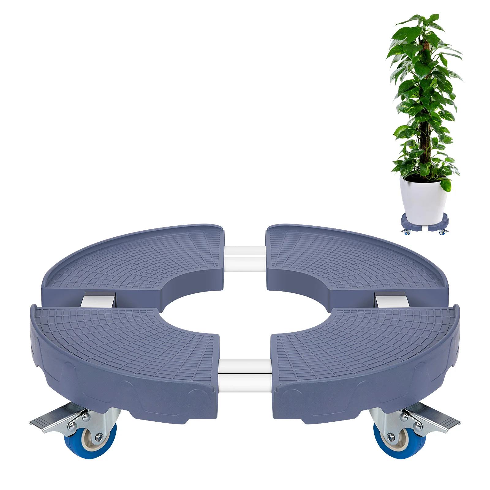 Завод поддон Caddy с 4 колесами, колесный ящик для комнатных растений, блюдце лоток, Крытый прокатки ящик для комнатных растений, тележка на колесах