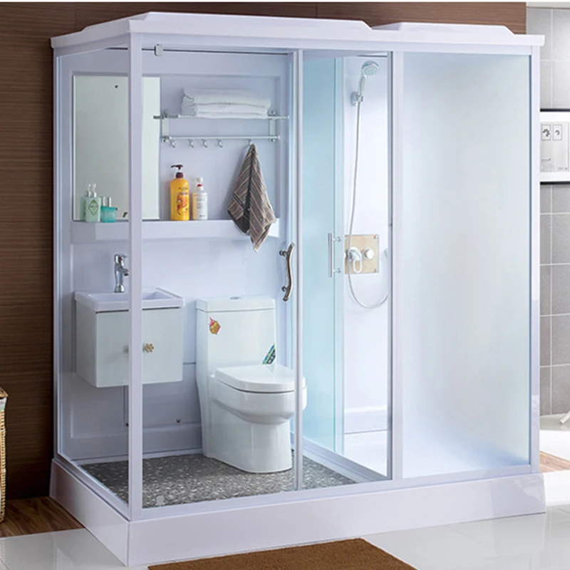 Manufacturers Sell Deluxe Bathroom Portable Aluminum Shower Room Cabin Prefabricated Shower Room With Toilet