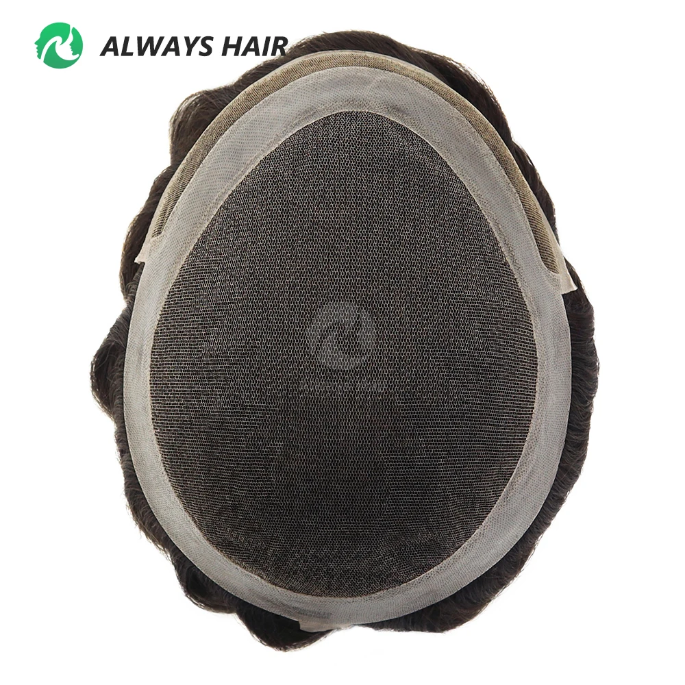 Nature Hairline Lace Front Human Hair Mens Toupee Hollywood