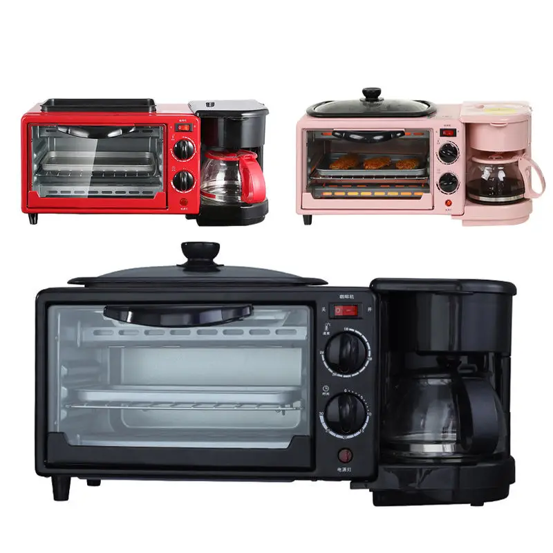 Electric 3 In 1 Household Breakfast Machine Breakfast Maker Machine With Toast Oven