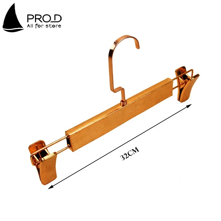 Shopping Mall Adult Plastic Golden Trousers Skirt Pant Hanger Luxury