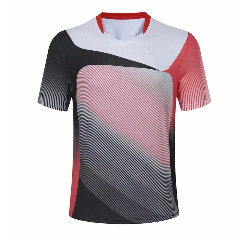 Custom printed men badminton clothing dry fast tennis wear polo shirt plus size padel wear sports apparel
