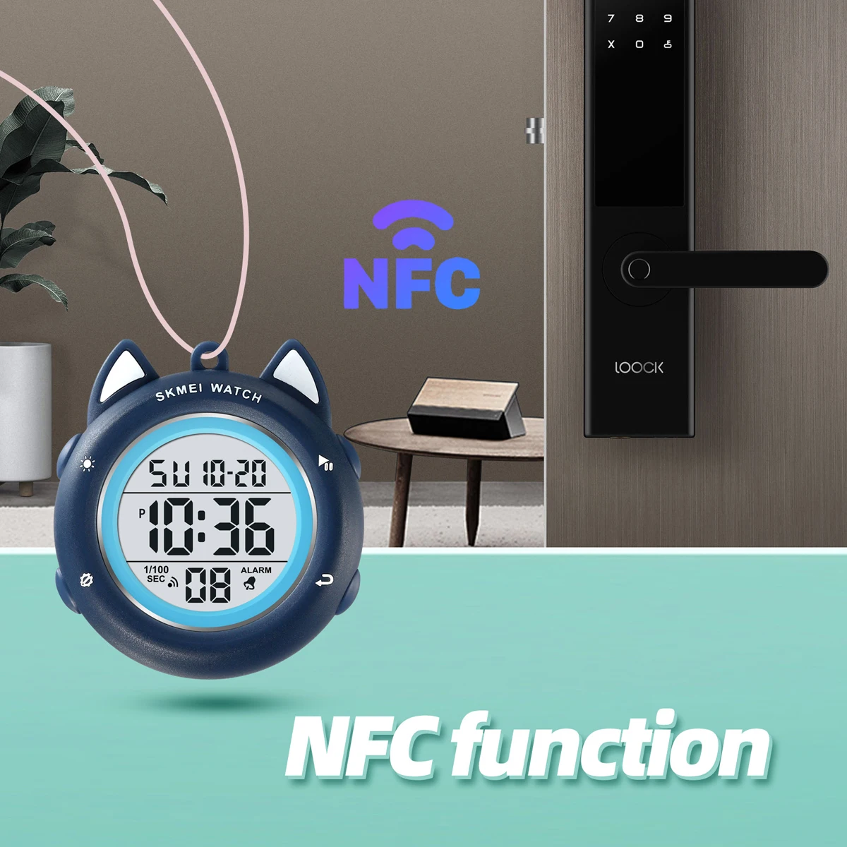 Детские водонепроницаемые часы Skmei 2236 NFC