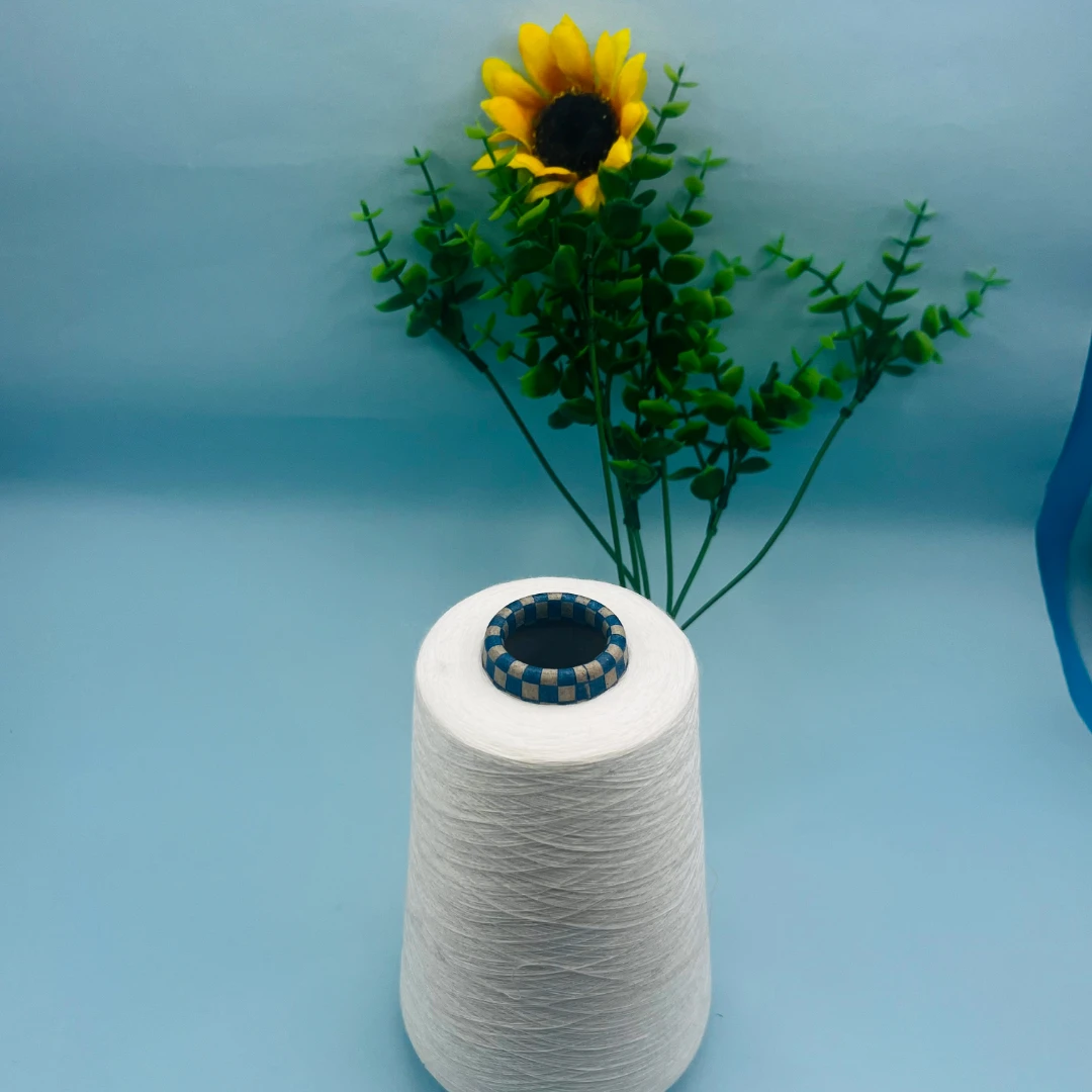 bamboo yarn raw white for weaving and knitting from China