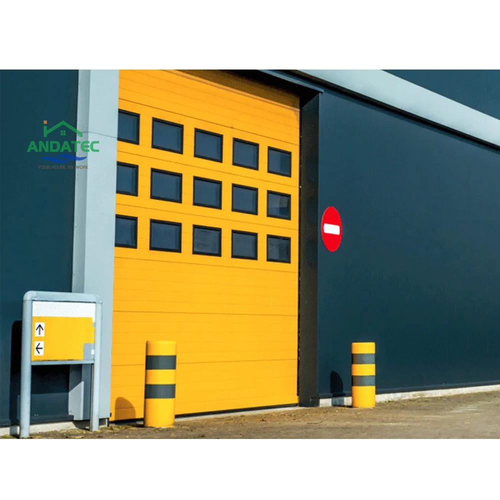 Vertical Lift Industrial Doors and Sectional Industrial Doors with PU Foam Sectional Sandwich Panels